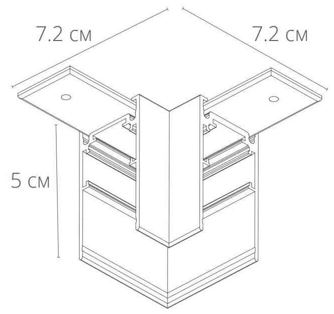 Коннектор L-образный Arte Lamp Linea-Accessories A480606