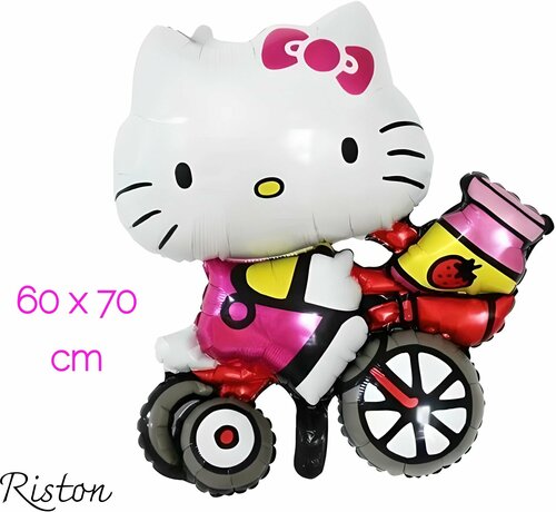 Фольгированный воздушный шар Hello Kitty фигурный для праздников