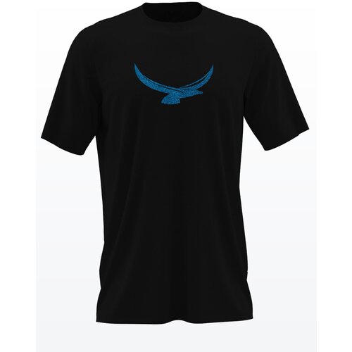 фото Футболка vilmoda орел 3 черная с бархатистым принтом xs вилвинил