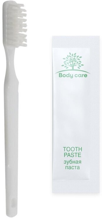 Зубной набор Luscan Body care флоупак (зубная щетка, паста, 300 штук в упаковке)