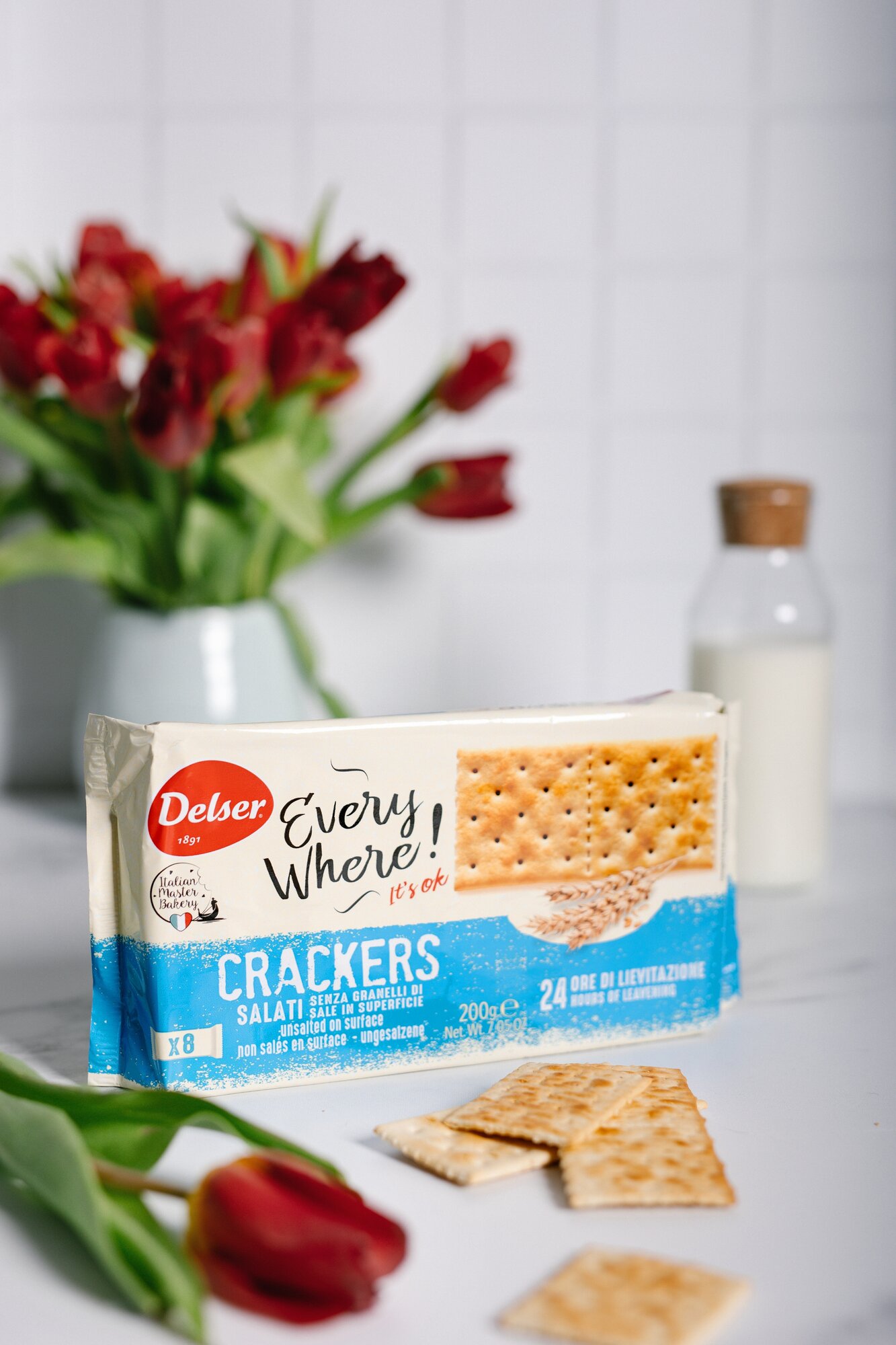 Крекеры "Delser" Crackers Non Salat, 200 грамм