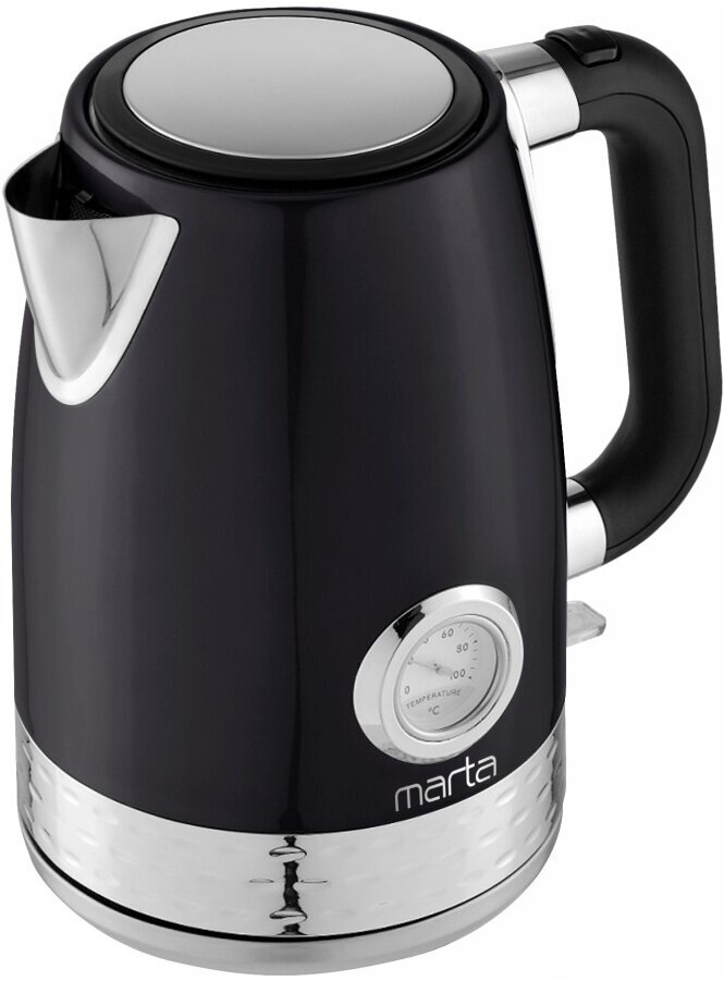 MARTA MT-4551 черный жемчуг чайник металлический