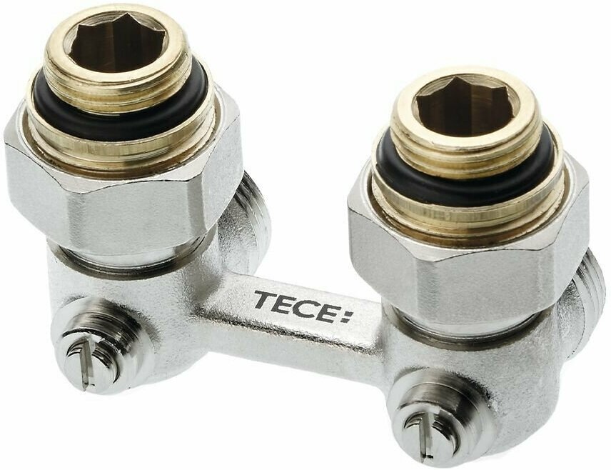 Узел нижнего подключения радиатора угловой 1/2х3/4 евроконус TECE