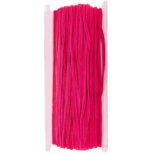 Тесьма отделочная сутаж NITEX 3 мм, 18 ярдов (16,4 м), цв. фуксия