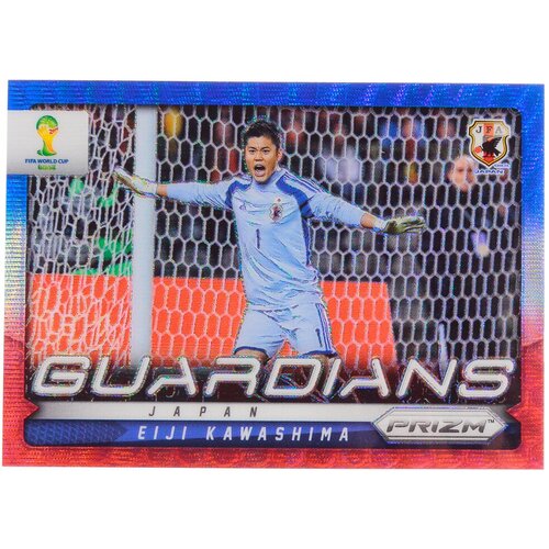 Коллекционная карточка Panini Prizm FIFA WORLD CUP 2014 - #G-16 Eiji Kawashima - Guardians Blue and Red Blue Wave S0249