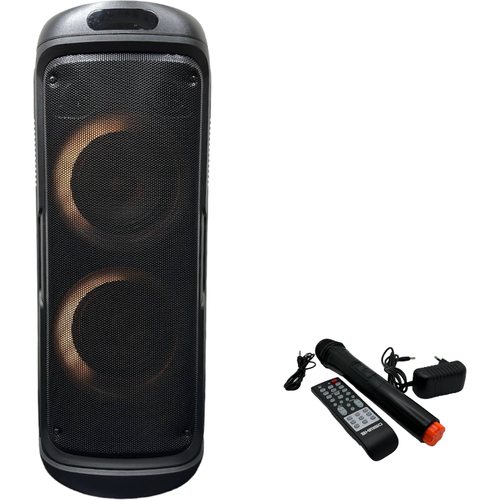 Колонка акустическая karaoke портативная комбоусилитель Караоке микрофонbluetoothTWS AUXUsbFMTF cardАудио входпиковая мощность 3000W 1277500₽