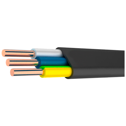 Кабель ВВГ-Пнг(А)-LS 3х6 ок (N PE) 0.66кВ (1м)