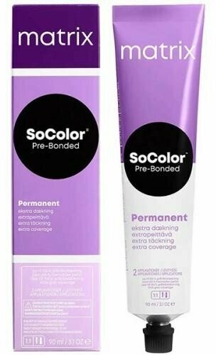 Matrix SoColor Pre-Bonded Крем-краска для волос 505NA светлый шатен натуральный пепельный 90мл
