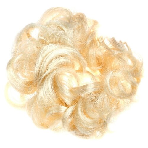 фото My beauty hair / шиньон-резинка из искусственных волос 7 см молочный
