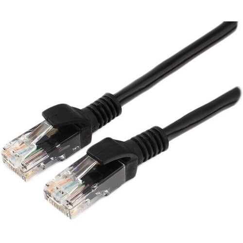 Сетевой кабель Gembird Cablexpert UTP cat.5e 20m Black PP12-20M/BK сетевой кабель gembird cablexpert utp cat 5e 20m grey pp12 20m