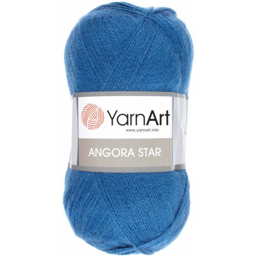 Пряжа Yarnart Angora Star джинсовый (551), 20%шерсть/80%акрил, 500м, 100г, 1шт