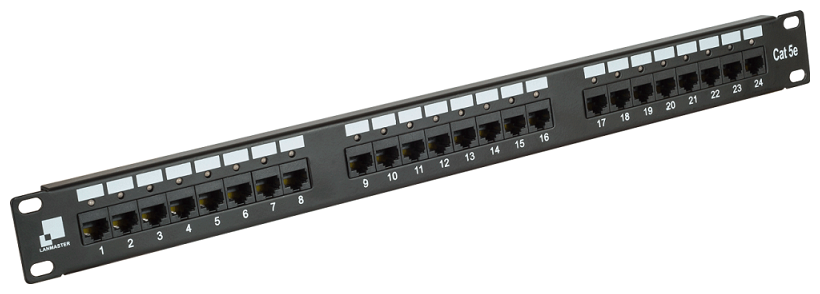 Патч-панель LANMASTER 24 порта с индикаторами, UTP, кат.5E, 1U (LAN-PPi24U5E)