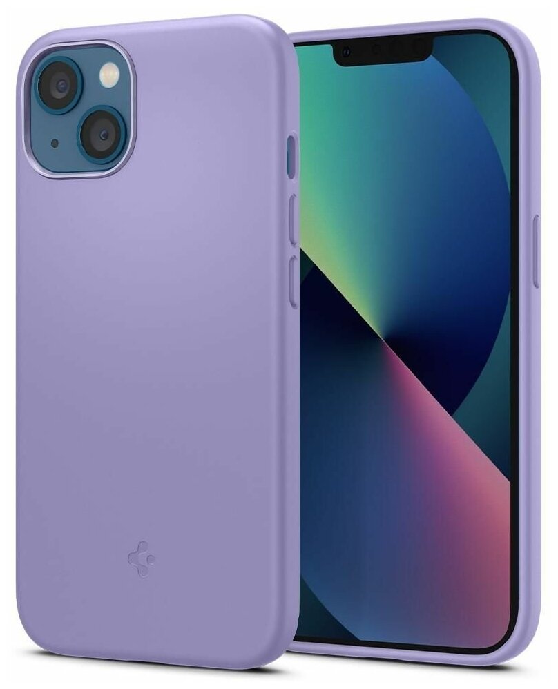 Чехол Spigen Silicone Fit для iPhone 13 Iris Purple (Ирис Фиолетовый), (ACS03551)