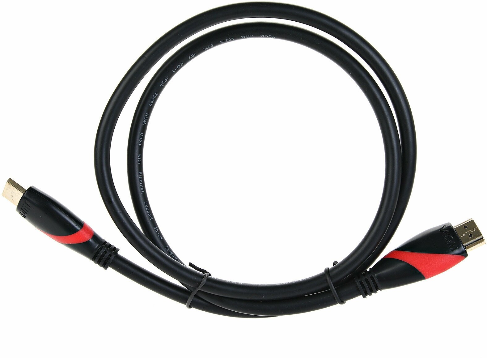 Кабель HDMI 19M/M ver. 2.0 black red, 1.8m VCOM <CG525-R-1.8> VCOM HDMI (m) - HDMI (m) 1.8м (CG525-R-1.8) - фото №8