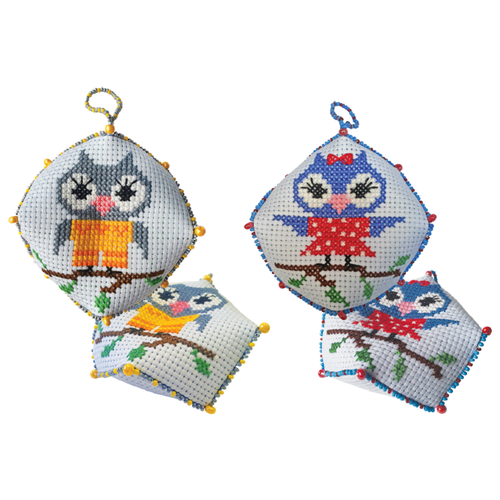 фото Zengana набор для вышивания двух игольниц он и она (м-029)