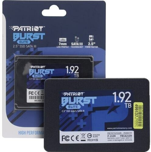 Твердотельный накопитель Patriot Memory Burst Elite 19 ТБ SATA PBE192TS25SSDR