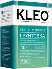 Грунтовка KLEO PRIMER 40 сыпучая на 40 кв. м. Для грунтования стен и для подготовки поверхности перед наклеиванием всех видов обоев.