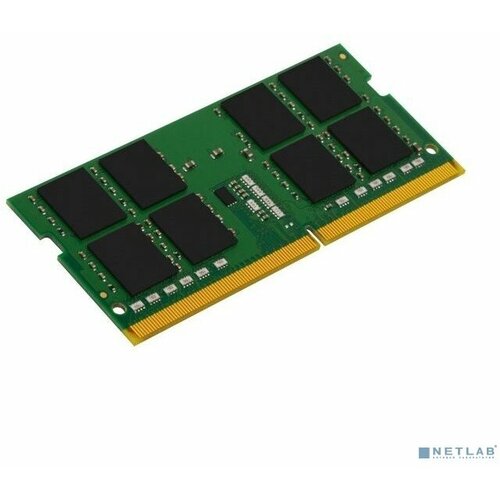 Kingston Модуль памяти Kingston DDR4 SODIMM 32GB KVR26S19D8/32 PC4-21300, 2666MHz, CL19 Разноцветный модуль памяти ddr4 8gb adata ad4u26668g19 bgn pc4 21300 2666mhz cl19 1 2v bulk