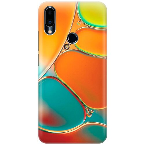 фото Ультратонкий силиконовый чехол-накладка для meizu note 9 с принтом "разноцветные пузырьки" gosso