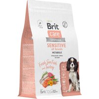 Сухой корм для собак всех пород Brit Care Dog Adult Sensitive Metabolic , улучшенный обмен веществ , с морской рыбой и индейкой 3 кг