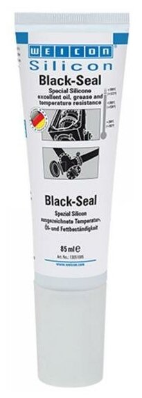 Силиконовый герметик Weicon Black-Seal черный 85 мл [wcn13051085]