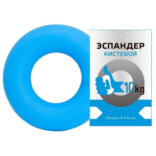 фото Эспандер кистевой fortius, кольцо 10 кг (голубой)
