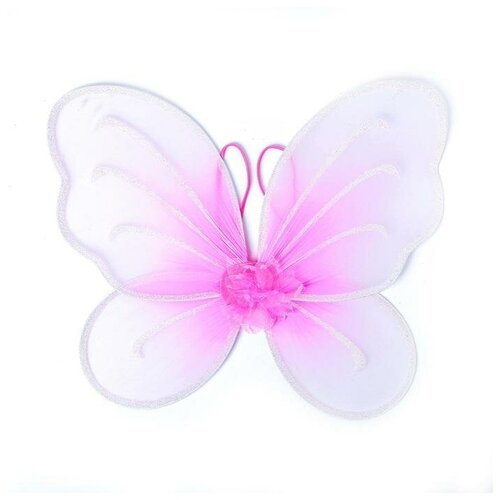 фото Карнавальные крылья "фея", цвет фуксия 3740621 сима-ленд