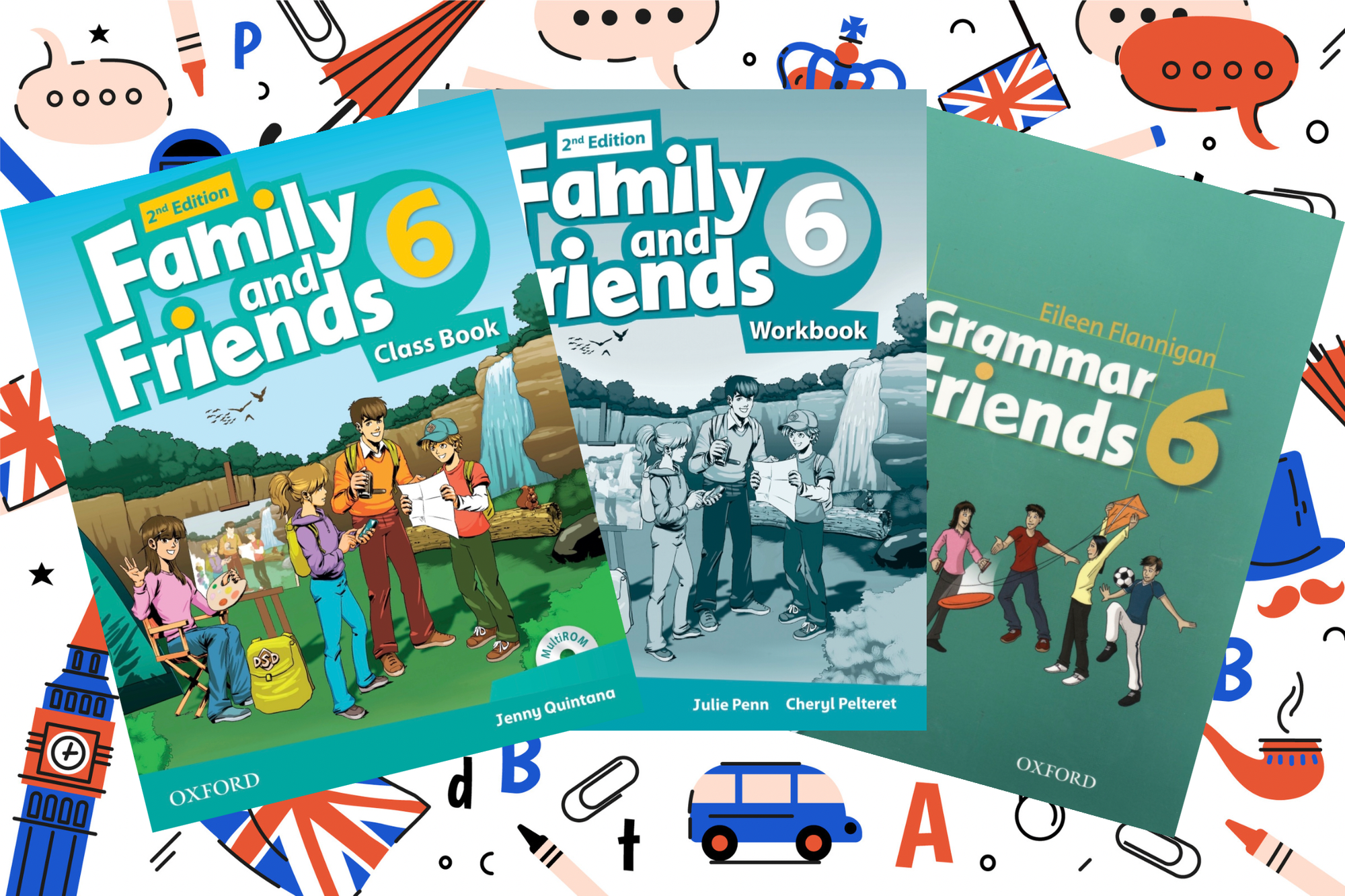 Family and Friends 6 (2nd edition) Class Book + Workbook + Grammar + CD