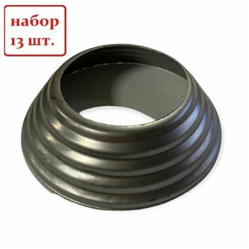 Кованый элемент Royal Kovka Основание балясин 110х30 мм под диаметр 51 мм металл 0.8 мм Набор 13 шт арт ОБ0608-13