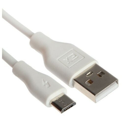 Кабель Exployd EX-K-487, microUSB - USB, 2 м, белый, 2 штуки кабель exployd ex k 1398 usb 2 0 am bm 2 м черный