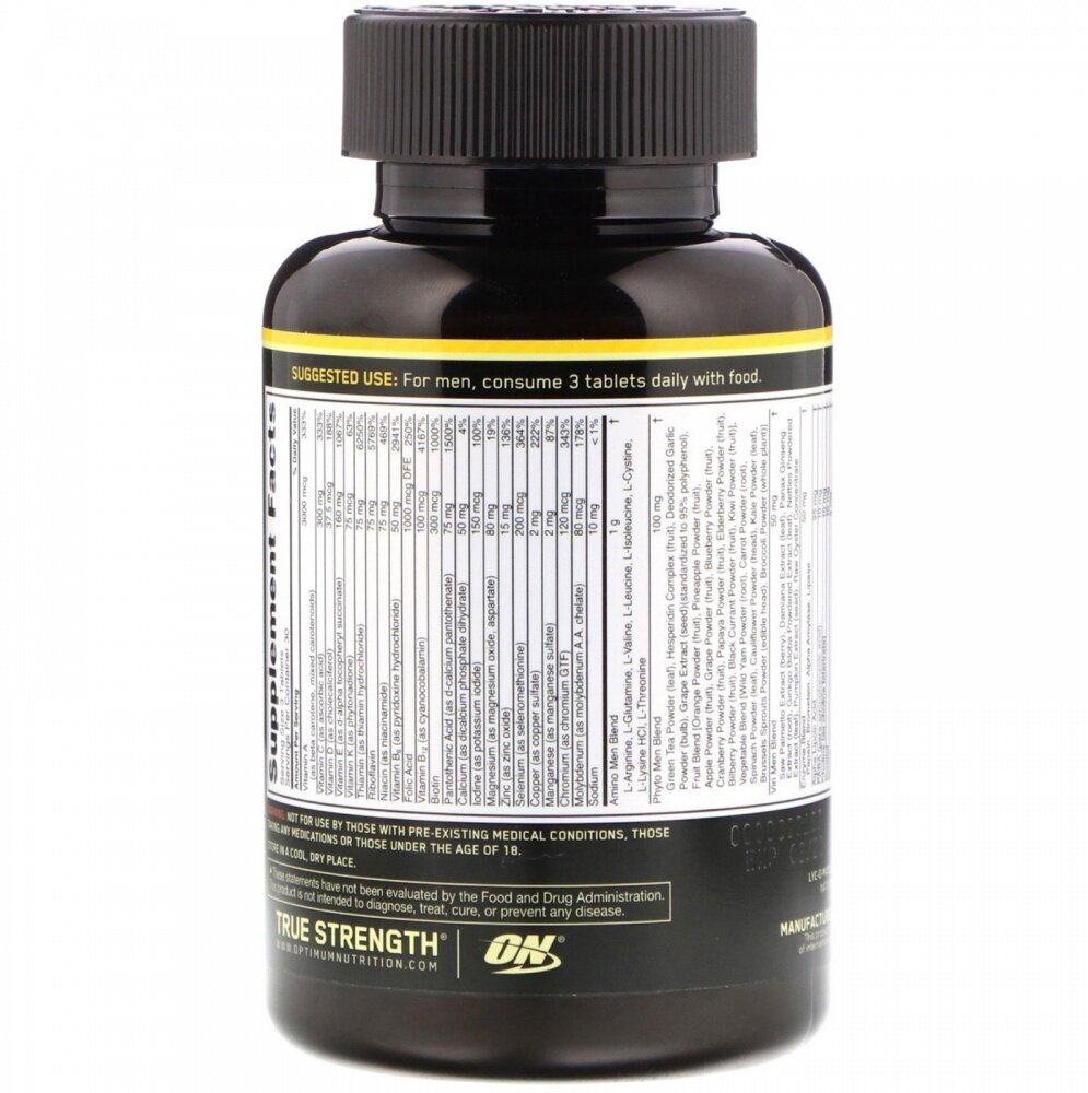 Витаминно-минеральный комплекс OPTIMUM NUTRITION Opti-Men, таблетки, 150шт - фото №8