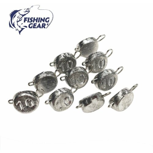 фото Набор грузил эксцентрик 8 грамм 10 шт нет бренда