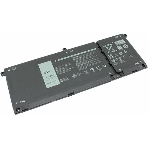 Аккумулятор H5CKD для ноутбука Dell Latitude 3410 15V 3533mAh черный аккумулятор для dell latitude 3410 3510 vostro 5300 5401 5501 h5ckd 53wh 3533mah 15v