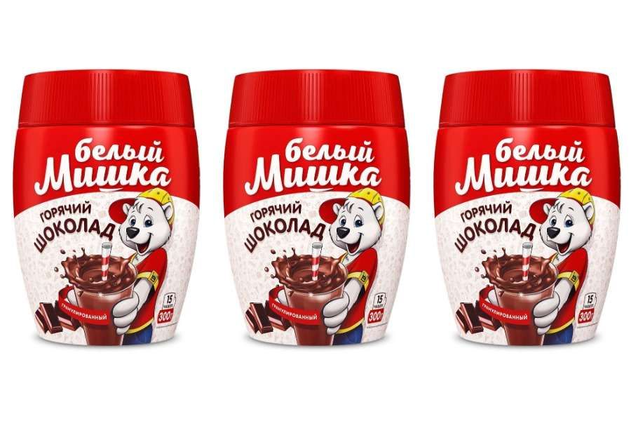 Белый Мишка Горячий шоколад гранулированный, 300 г, 3 шт