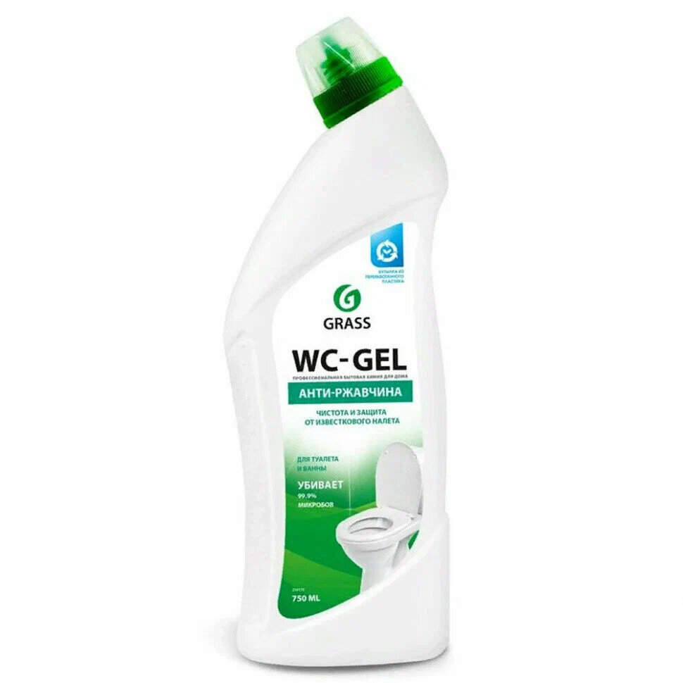 Средство для сантехники "WC-gel" кислотное уп/750мл - фотография № 9