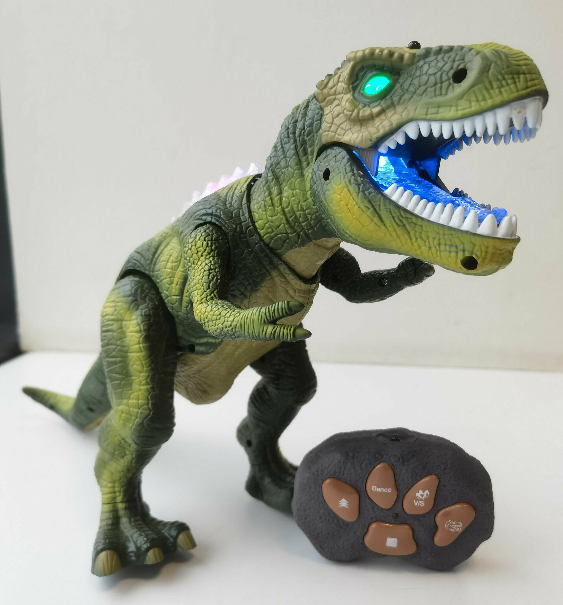 Большой робот Динозавр Тираннозавр ТиРекс T-Rex 45см на радиоуправление со звуковыми и световыми эффектами, подвижными элементами