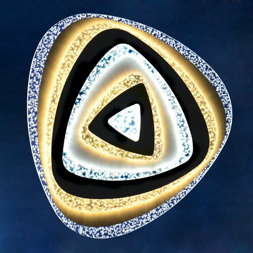 Светильник светодиодный акриловый 500мм 180W Q2027 90W*2 white с пультом