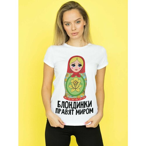 фото Футболка размер l, белый нет бренда