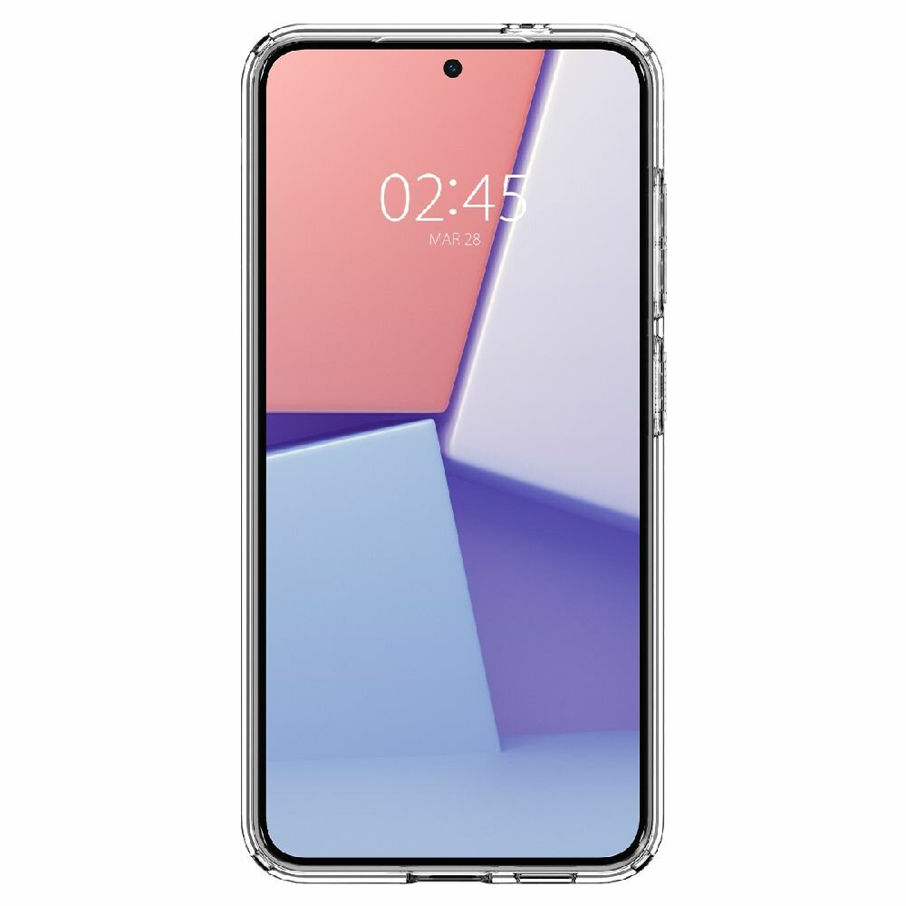 Чехол Spigen на Samsung Galaxy S24 (ACS07343) Liquid Crystal / Спиген чехол для Галакси С24 силиконовый, противоударный, с защитой камеры, прозрачный — фото 1