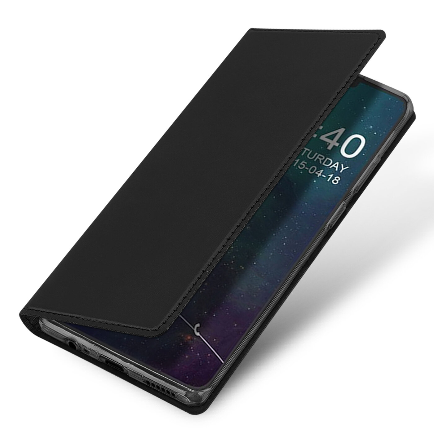 Чехол книжка для Huawei Mate 30 Skin Series черный