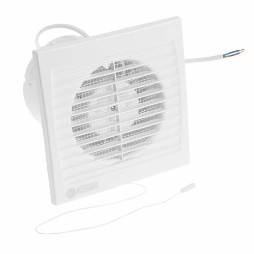 Вентилятор вытяжной КосмоВент В100ВК-ок d100 мм 10 Вт 105 мч с выключ обр клапан 1753₽