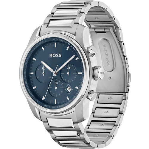 Наручные часы BOSS, серебряный, синий наручные часы boss серебряный синий