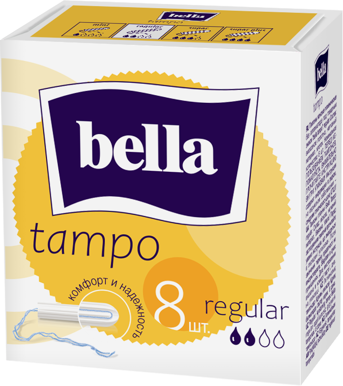BELLA Тампоны женские гигиен. без аппликатора premium comfortмарки 'tampo bella' Regular по 8 шт