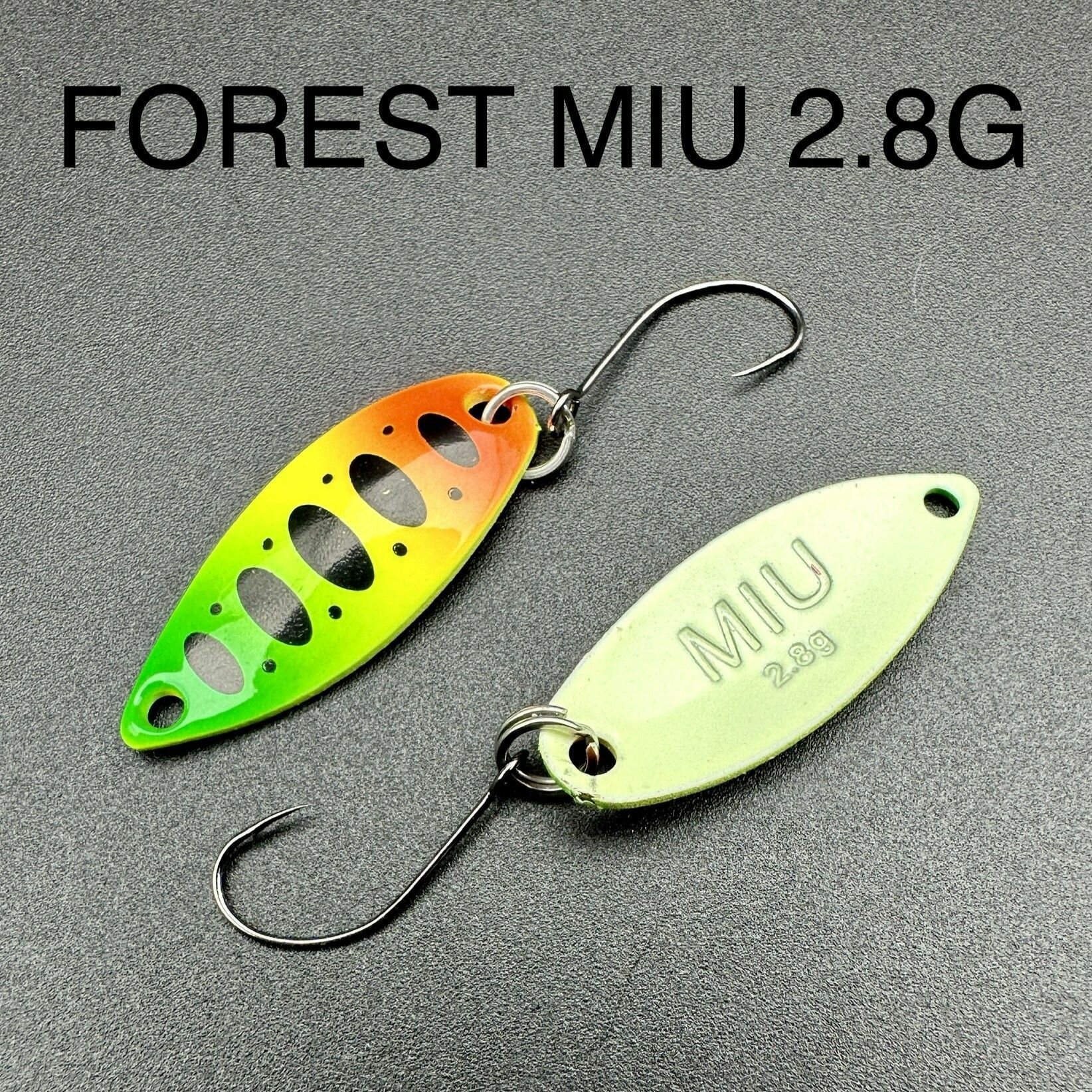 Блесна форелевая MIU Forest 2.8g микро колебалка ультралайт для спиннинга на форель, окунь, голавль, жерех, хариус, щуку, красноперку/ колеблющиеся блесна