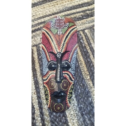 Маска-панно деревянная декоративная настенная2015см брелок в подарок 1850₽