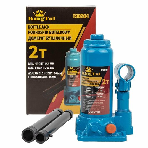 Домкрат бутылочный 2т KINGTUL KT-T90204 1390₽