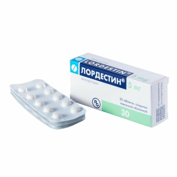 Лордестин таблетки по плен 5мг 30шт