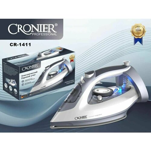 Мощный электрический паровой утюг для одежды с керамическим покрытием Серый 2690₽