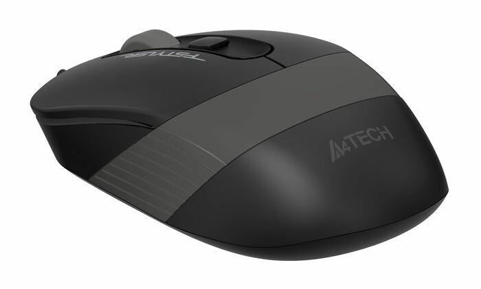 Мышь A4Tech черная/серый оптическая (1600dpi) silent USB (4but) 1929943 - фото №10