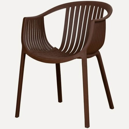 Изображение товара Стул пластиковый Garden Story эскалейт коричневый